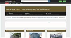 Desktop Screenshot of historicalmarkerproject.com